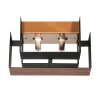 Steinhauer Muro modern angular 2-light G9 wall sconce for bedroom living room