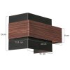 Steinhauer Muro modern angular 2-light G9 wall sconce for bedroom living room