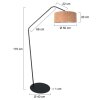 Steinhauer Zig-Zag Adjustable Arc Floor Lamp, modern floor lamp for living room
