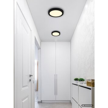 Globo Luno LED modern flat round ceiling light Ø 29 cm 24W 2640 lm 3000K