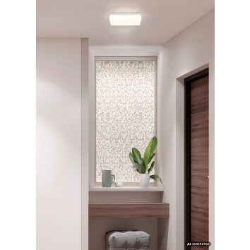 Globo Donte LED ceiling light, rectangular ceiling lamp for hallway, modern