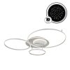 Globo Johnson LED ceiling light, modern ring ceiling lamp with remote control