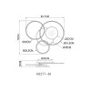 Globo Johnson modern LED ring ceiling light with remote control 4200 lm 40 W 2700-6500 K
