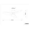 Globo Irwin Ceiling Fan with LED Light and Remote Control 15 Watt 1650 Lumen