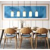 Globo Rowena Linear Pendant Light 5-Light 100 cm Dining Table Pendant Light E27