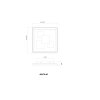 Globo Loraine LED modern square ceiling light 40 W 4300 lm 3000 K