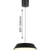 Globo Silena LED modern round pendant light for dining room, 40 cm, 3000 K, 2900 lm, 24 W