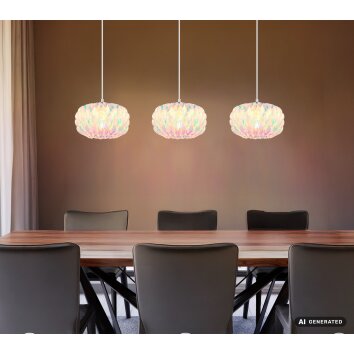 Globo Juana 3-Light Dining Table Pendant Light 90 cm E27, Modern Retro Style