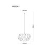 Globo Juana Pendant Light Hanging Lamp With Blossom Shade E27 For Dining Table