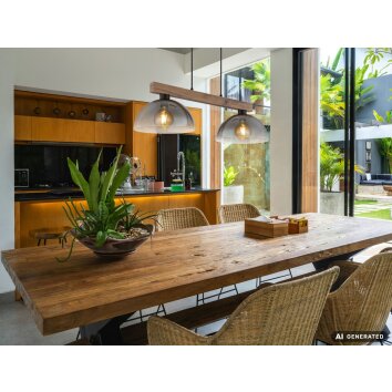 NOWA Romy 2-Light Hanging Pendant Light 85 cm for Dining Table & Kitchen Island