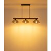 NOWA Romy 3-Light Dining Table Pendant Light, E27, 114 cm, with dome shades