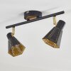 VANTAA ceiling light black-gold, 2-light sources