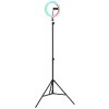 Globo Delgado LED selfie ring light with phone holder for content creation, 63 cm