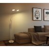 Globo Silvio LED floor lamp, twin-head couch reading lamp, 173 cm, 1400 lm, modern