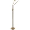 Globo Silvio LED floor lamp, twin-head couch reading lamp, 173 cm, 1400 lm, modern