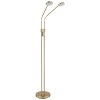 Globo Silvio LED floor lamp, twin-head couch reading lamp, 173 cm, 1400 lm, modern