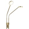 Globo Silvio LED floor lamp, twin-head couch reading lamp, 173 cm, 1400 lm, modern