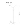 Globo Silvio LED Floor Standing Lamp, dual-head Reading Lamp, 1400 lm, 2700-4000 K