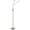 Globo Silvio LED Floor Standing Lamp, dual-head Reading Lamp, 1400 lm, 2700-4000 K