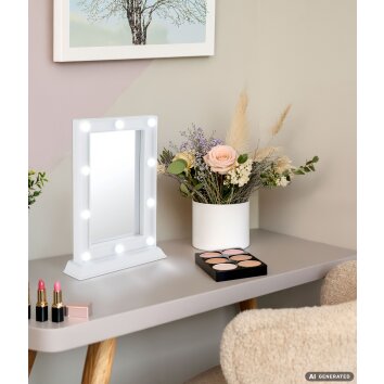 Globo Verna LED Hollywood Mirror, vanity mirror, make-up mirror for dressing table