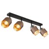 Globo Milley 4-Light Ceiling Spotlight Bar E27 40W, modern ceiling spotlight