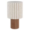 Globo Jannie Decorative Table Lamp with Pleated Shade, E27, 40W, Modern Retro