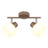 Globo Eileen ceiling spotlight ceiling light, twin-head E27 40 Watt, modern for living room and kitchen