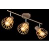 Globo Olin 3-Light Ceiling Spotlight, modern cage-style fixture with E27 sockets