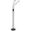 Globo Silvio LED floor lamp, 2-light reading lamp for living room, modern, 173 cm