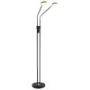 Globo Silvio LED floor lamp, 2-light reading lamp for living room, modern, 173 cm