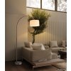 Globo Thea modern arc floor lamp, living room floor lamp with cord switch, E27, 195 cm