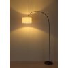 Globo Thea modern arc floor lamp, living room floor lamp with cord switch, E27, 195 cm