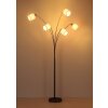 Globo Thea 5-light modern arc floor lamp with cord switch for living room