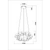 Globo Darla modern LED circular dining room pendant light, 59 cm, 3000 K, 3900 lm, 36 W