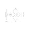 Globo Rubio LED ring ceiling light, modern ceiling lamp for living room and hallway