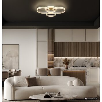 Globo Francine LED Ring Ceiling Light with Remote Control 11000 Lumen 2700-6000 K 90 W