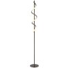 Globo Spiro modern LED sculptural spiral floor lamp, 140 cm, 3000 K, 1400 lm, 12 W