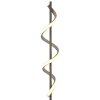 Globo Spiro modern LED sculptural spiral floor lamp, 140 cm, 3000 K, 1400 lm, 12 W