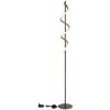 Globo Spiro modern LED sculptural spiral floor lamp, 140 cm, 3000 K, 1400 lm, 12 W