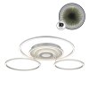 Globo Miles Modern LED Ring Ceiling Light with Remote Control for Living Room
