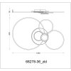 Globo Beltran LED Ring Ceiling Light 3800 Lumen 2700-6000 Kelvin 36 Watt