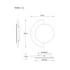 Globo Rojas LED round wall light, modern wall lamp for hallway and living room