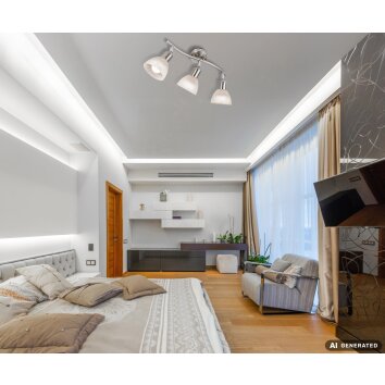 NOWA Daytona modern 3-light ceiling spotlight for living room and hallway