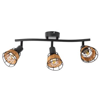 NOWA Esra Ceiling Spotlight 3-Light Bar E14 Modern for Dining Room and Hallway