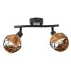 NOWA Java 2-Light Ceiling Spotlight Angular Modern E14 25 W Openwork Cage-Style