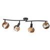 NOWA Java 4-Light Ceiling Spotlight E14, 25 W, modern for dining room and hallway