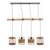 NOWA Jaro Modern 4-Light Pendant Light, Hanging Lamp for Dining Room, E27, 117 cm