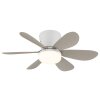 Globo Delores LED ceiling fan with light, 51 cm, 560 lm, 2700-6500 Kelvin, 5 W