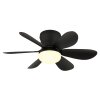 Globo Delores LED ceiling fan with light, modern for living and dining areas