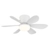 Globo Delores Modern LED Ceiling Fan with Light, Remote Control for Dining Room